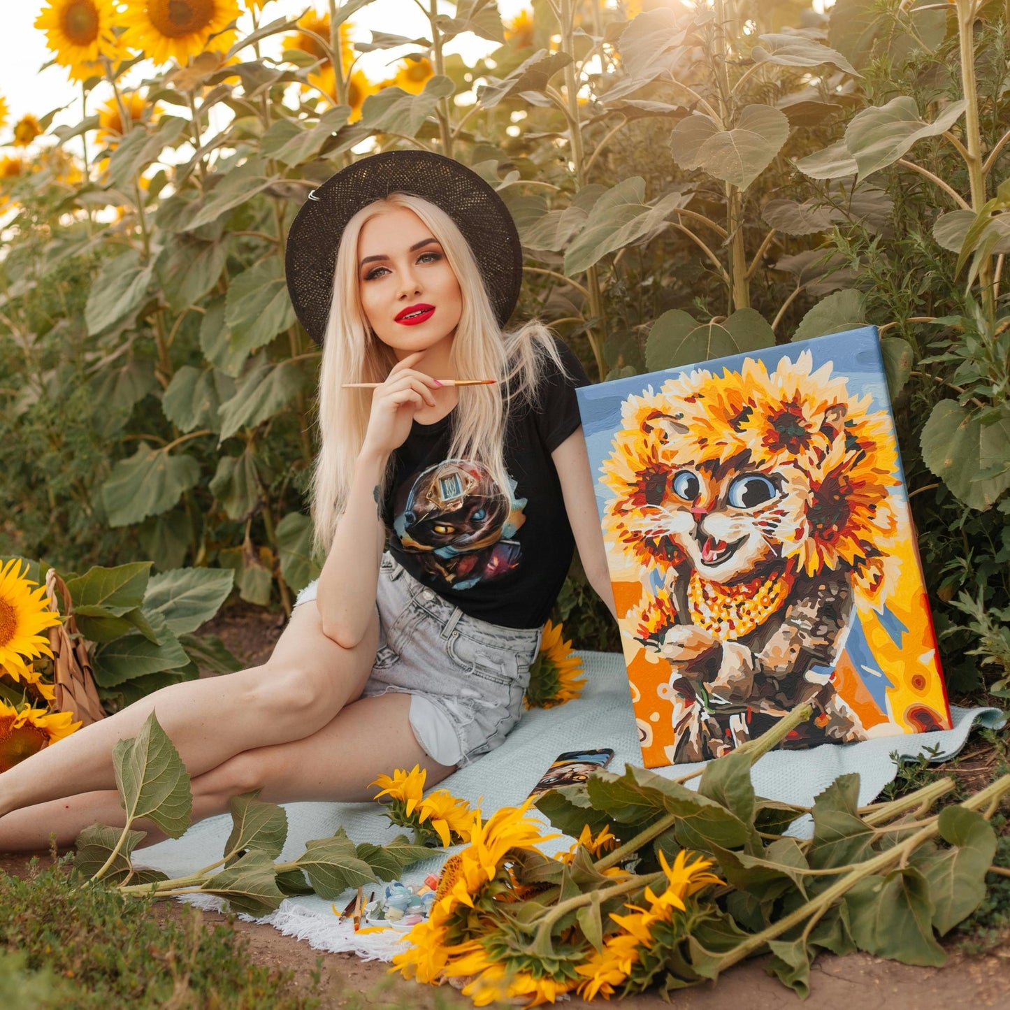 Sunflower Sunset Paint Party | Sunday, 10 Aug | 5:30β8:00 PM