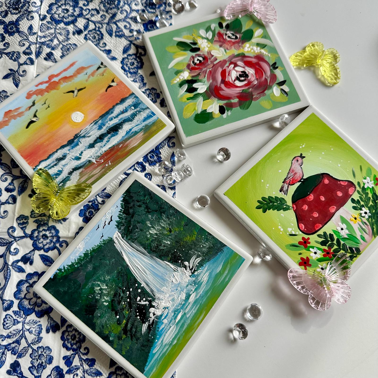 Coaster Painting Workshop Toronto | Angas Farm Experience| 13th June 5:00 Pm - 7:00 Pm