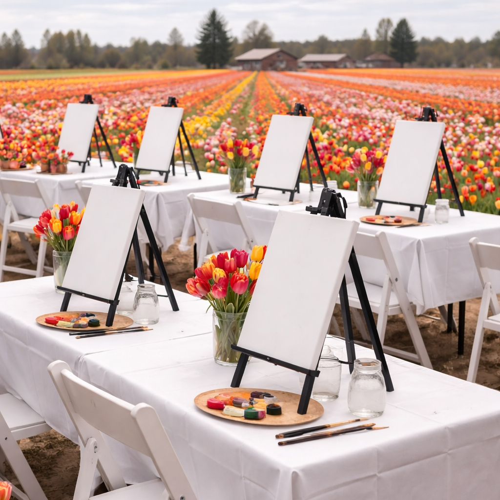 Tulip Experience Paint and Sip at JP Niagara Tulip Farm | Sunday 3rd May 2026