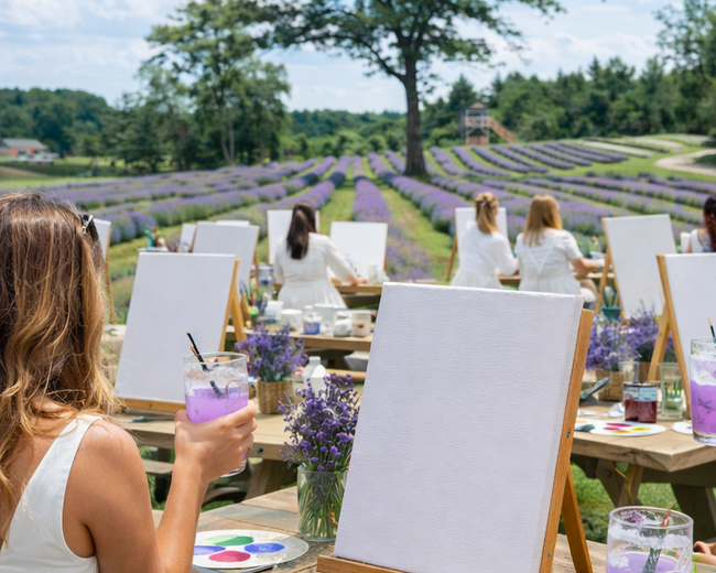 Lavender Field Sunset Paint & Sip at Tranquility Trail Farm Ontario| 19th July, 5:30 Pm - 7:30 Pm
