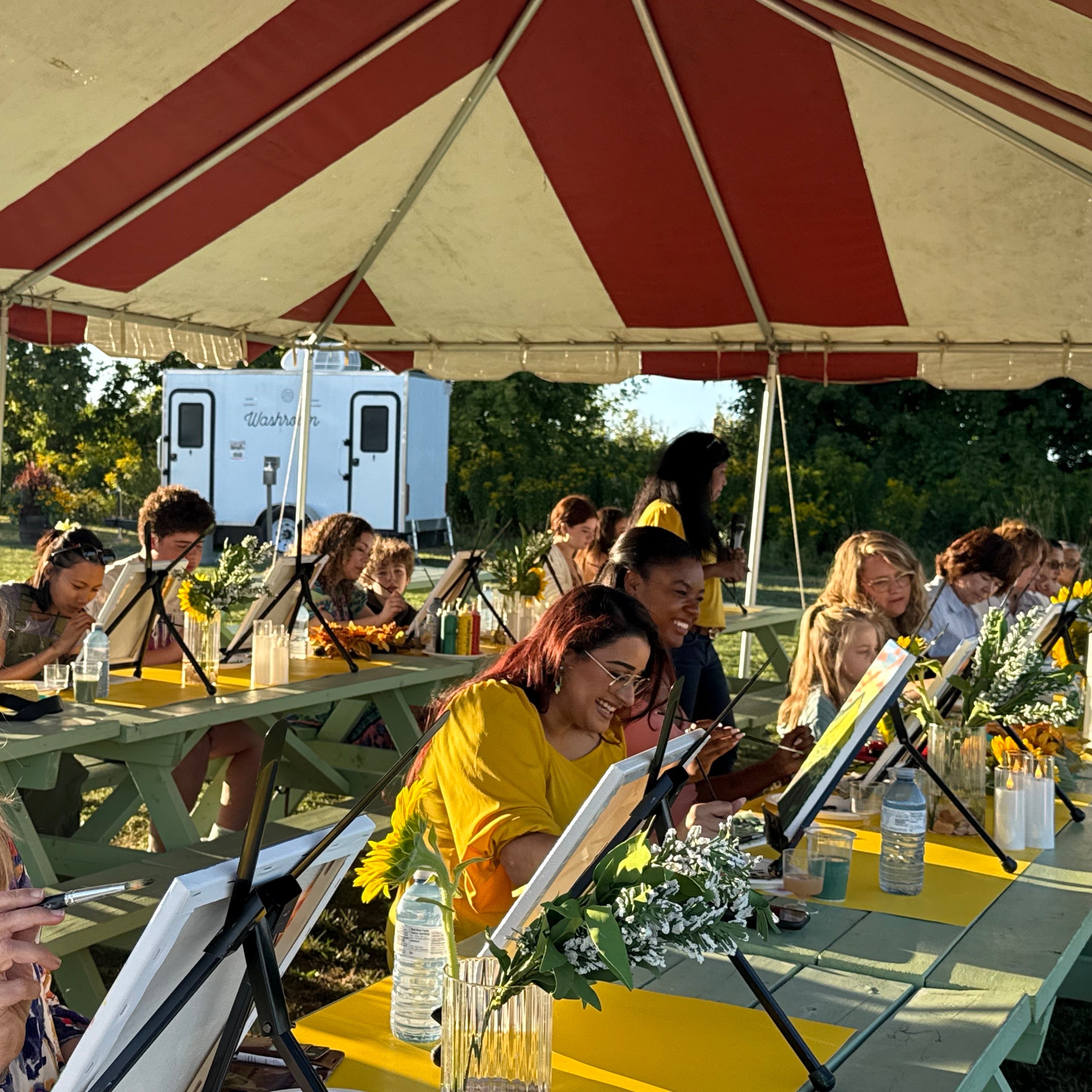 Sunflowers Sunset Paint Party at Pingle’s Farm, 23rd August,2026 Saturday 5:00 Pm to 7:30 Pm