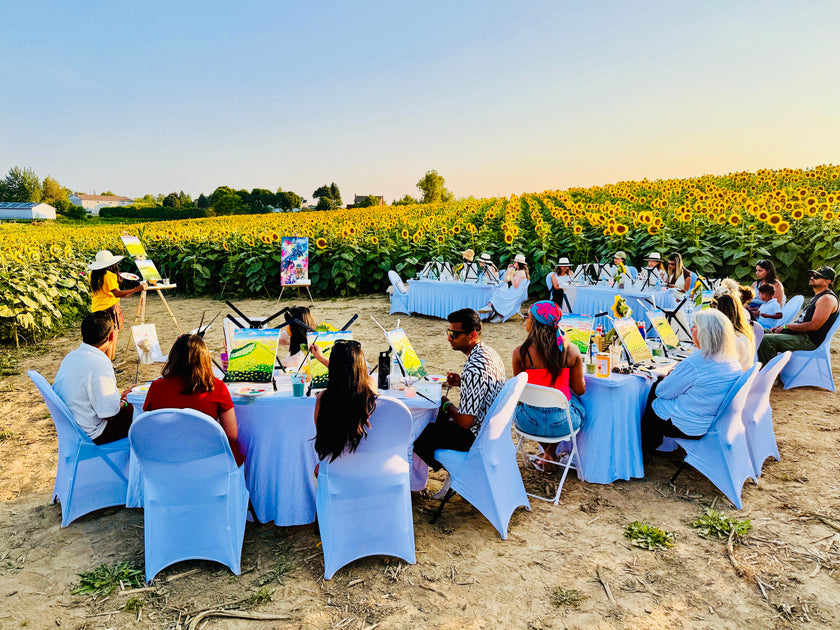 Sunset Sunflower Paint & Sip at Campbell's Cross Farm | 8th August, 5:30 Pm - 8:00 Pm