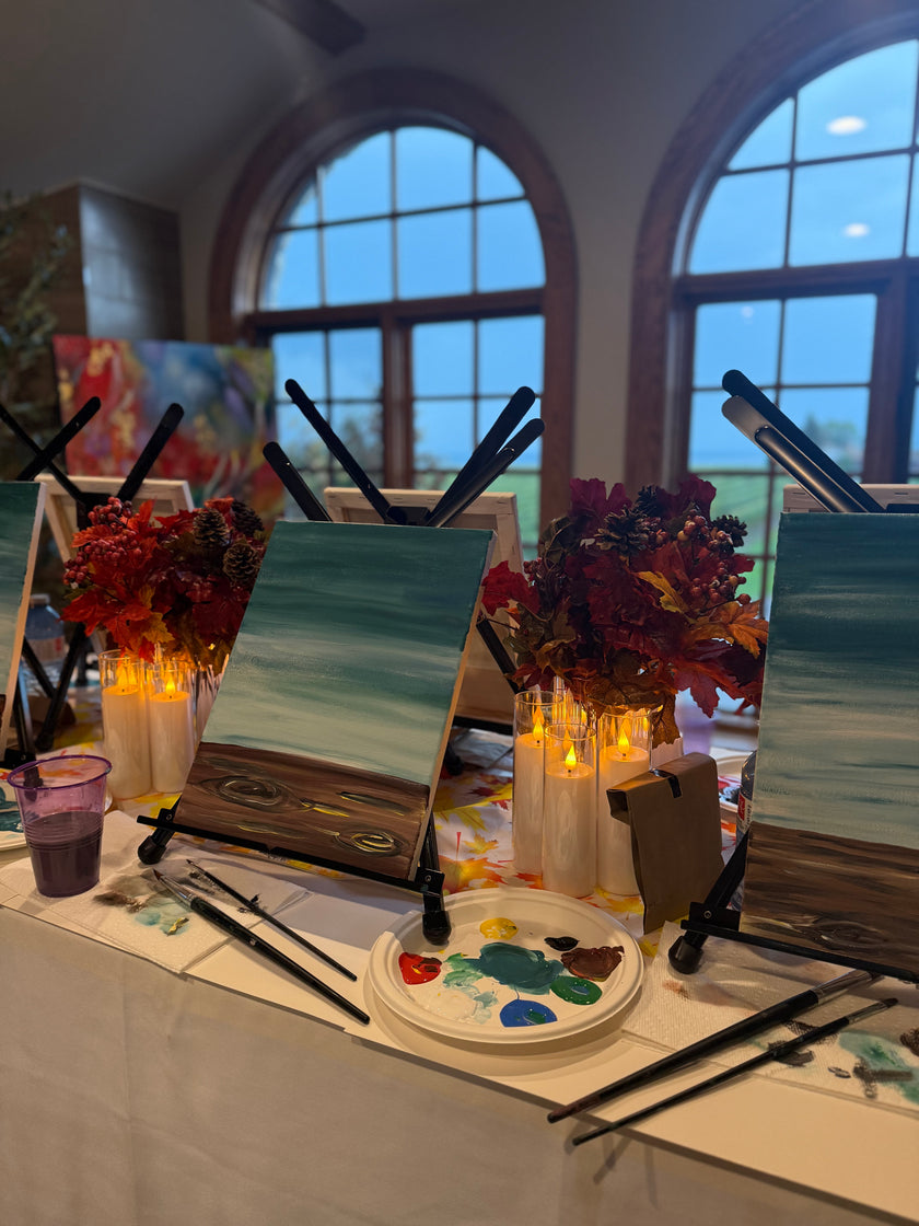 Luxury Paint & Sip at Konzelmann Winery – Sunrise Hot Air Balloon Painting