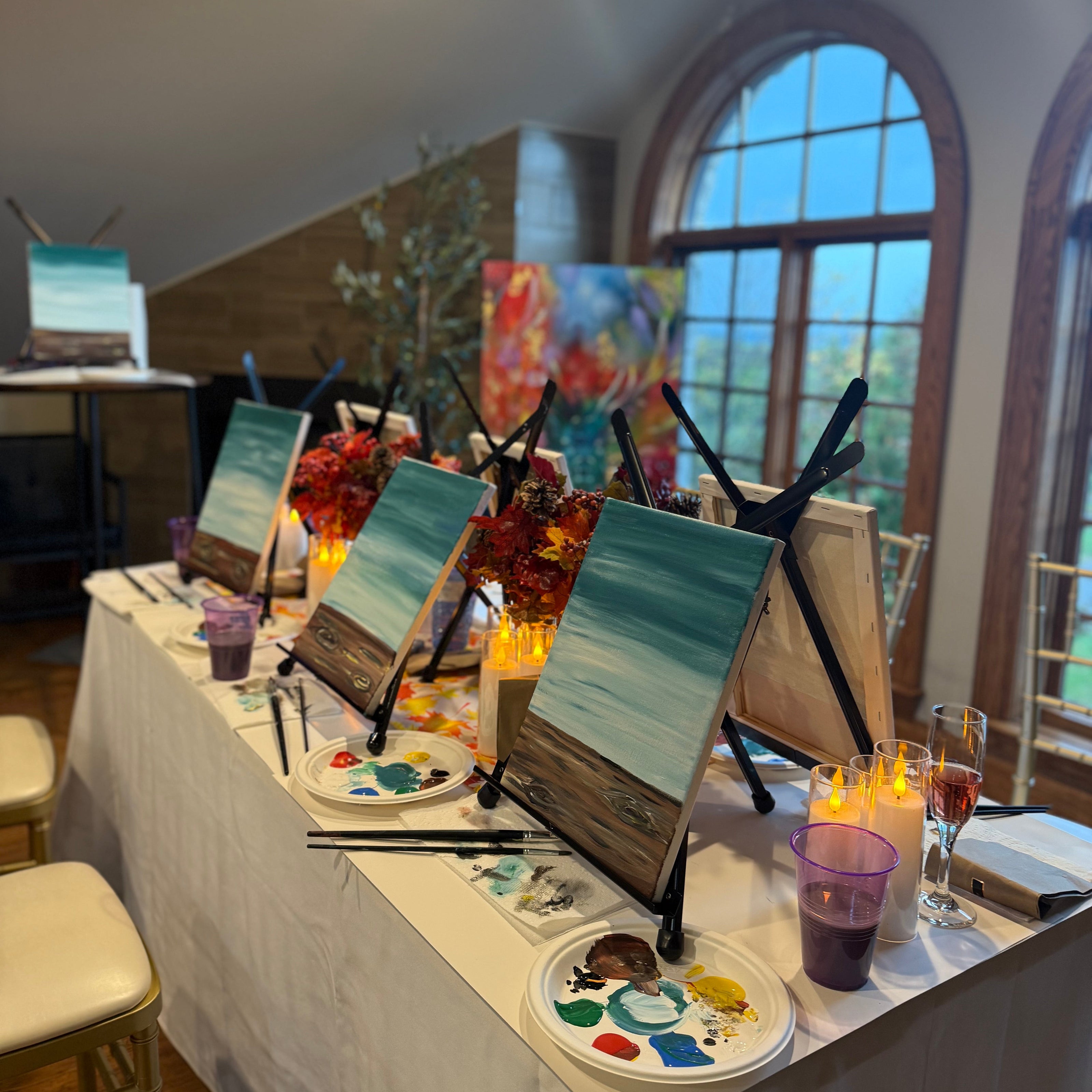 Luxury Paint & Sip at Konzelmann Winery – Sunrise Hot Air Balloon Painting