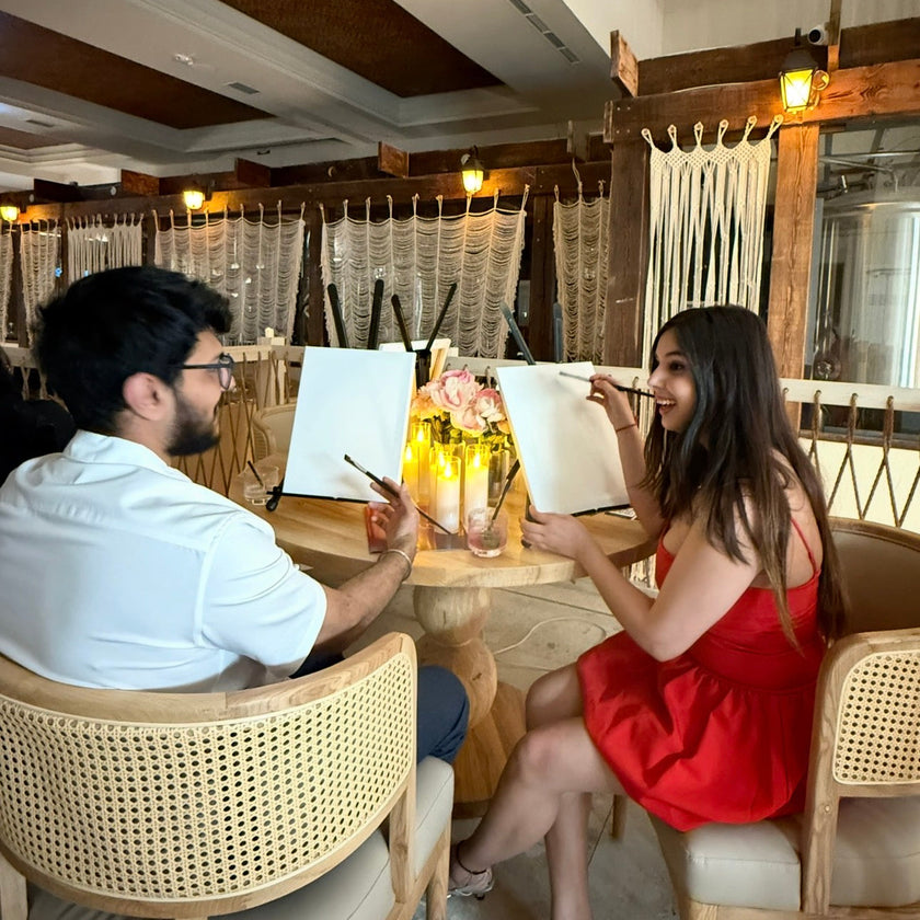 Valentine's Paint & Sip for couples at Dhoom Toronto 14th Feb, 12:00 PM to 2:00 PM