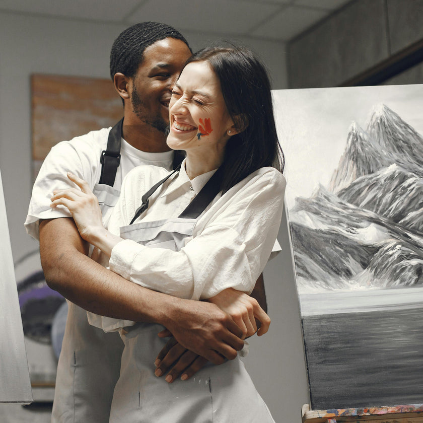 Valentine's Paint & Sip for couples at Dhoom Toronto 14th Feb, 12:00 PM to 2:00 PM